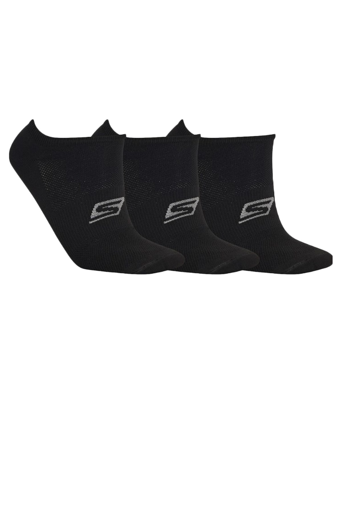 Skechers Socks U 3 Pack Sneaker Cut Uniseks Çorap S192263-972 Siyah