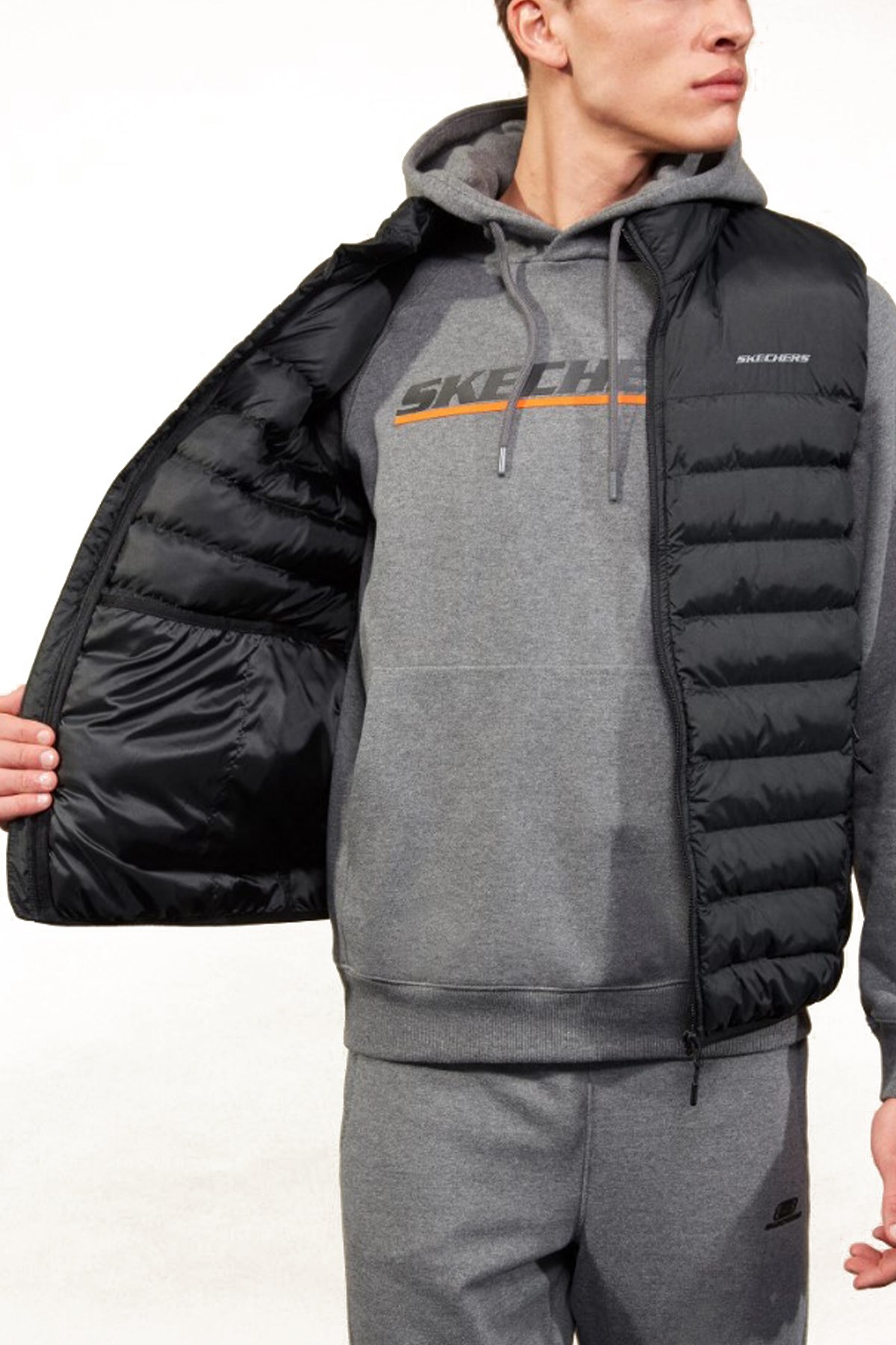 Skechers Essential Erkek Şişme Yelek S202174-001 Siyah