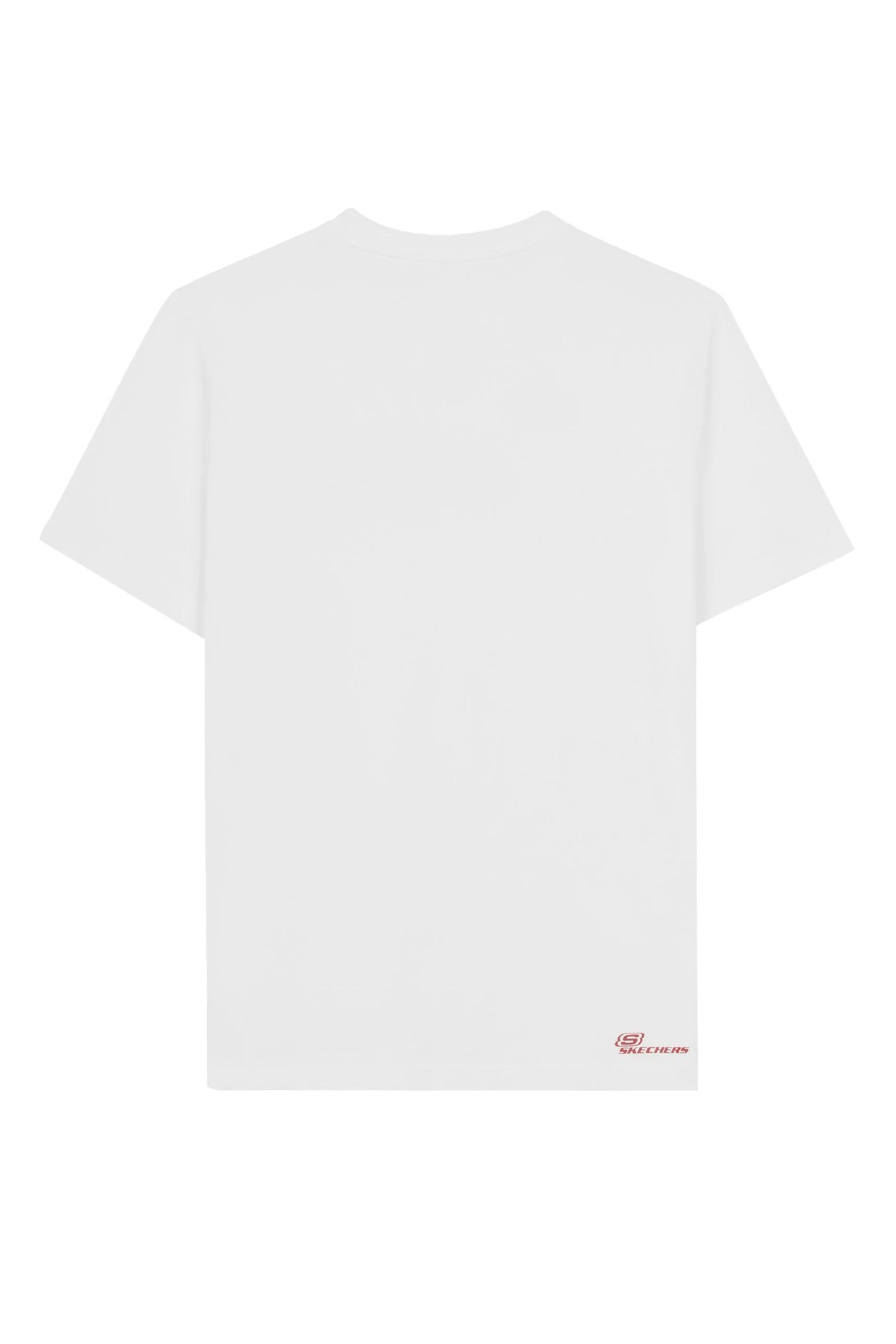 Skechers Graphic Sleeve Erkek Tişört S202243-102 Beyaz