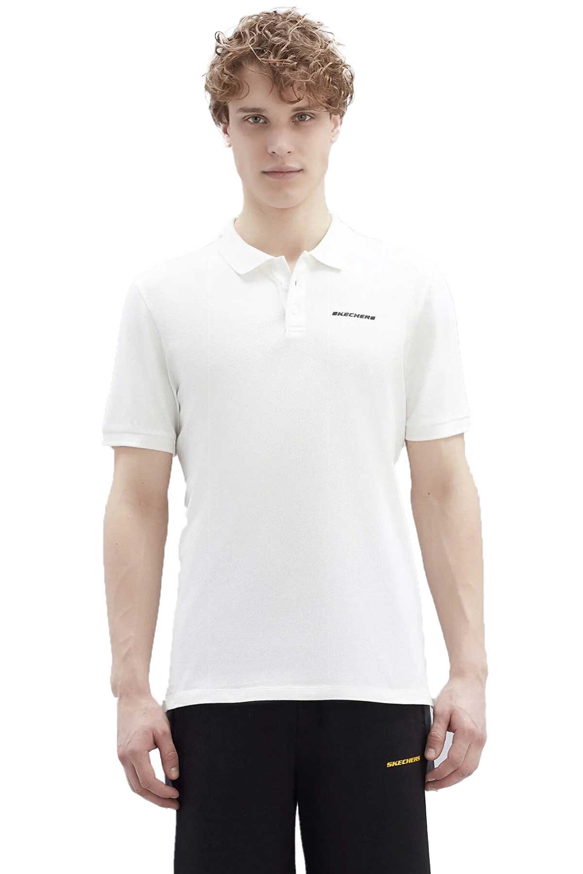 Skechers Erkek Tişört S211800-102 Beyaz