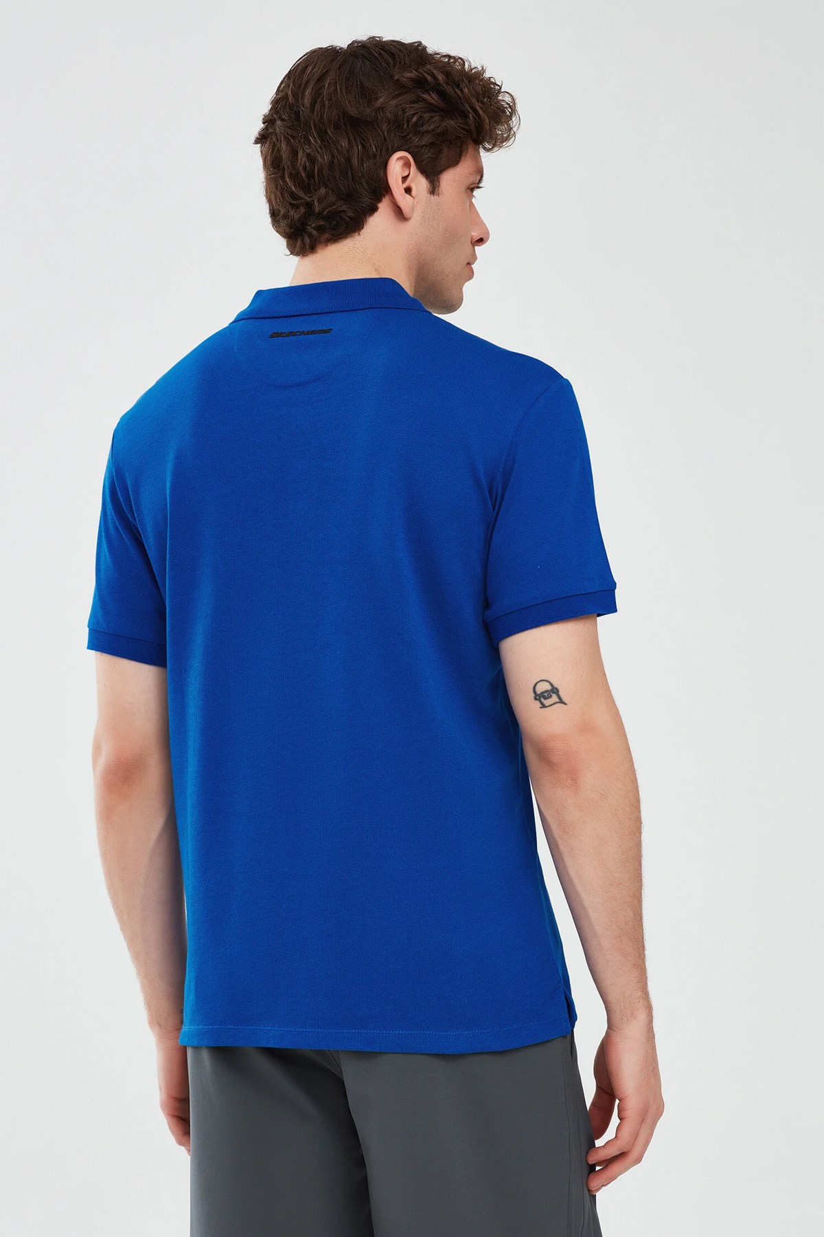 Skechers Sleeve Erkek Polo Tişört S211800-403 Mavi