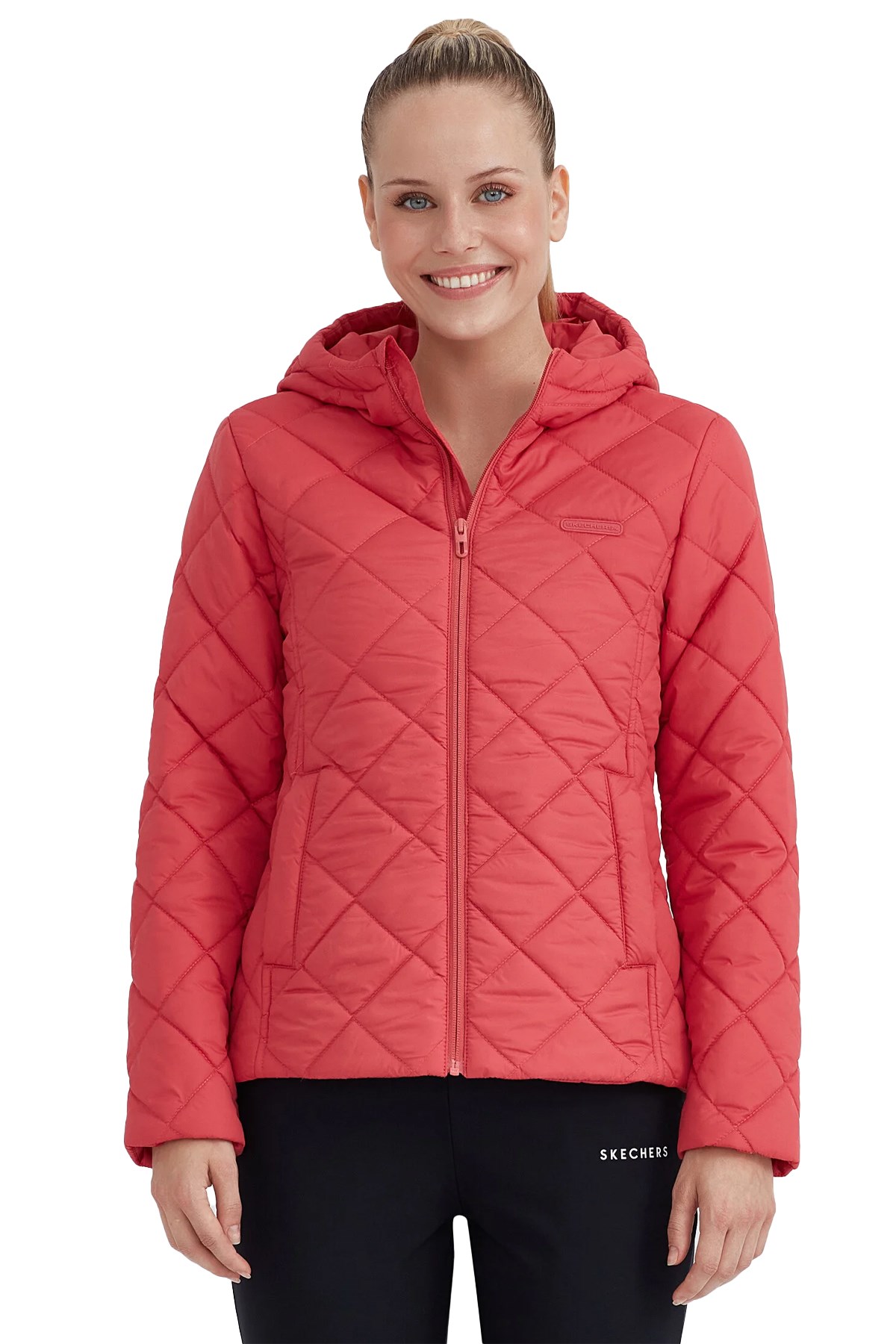 Skechers Capitone Hooded Kadın Mont S212001-600 Kırmızı