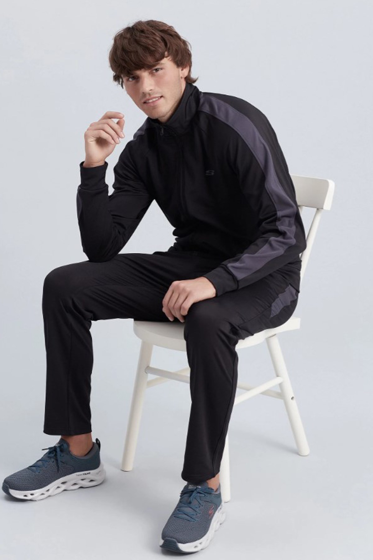 Skechers Micro Essential Suit Erkek Eşofman Takımı S212165-001 Siyah