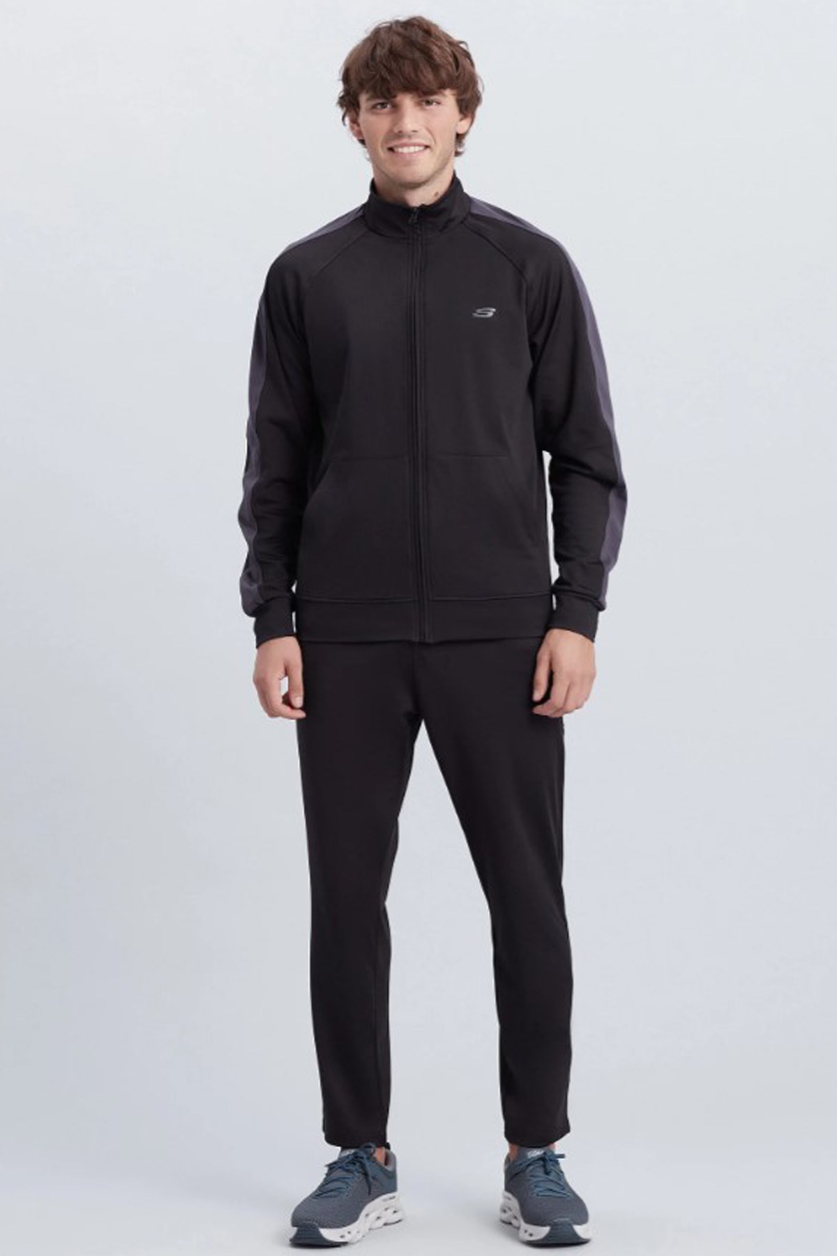 Skechers Micro Essential Suit Erkek Eşofman Takımı S212165-001 Siyah