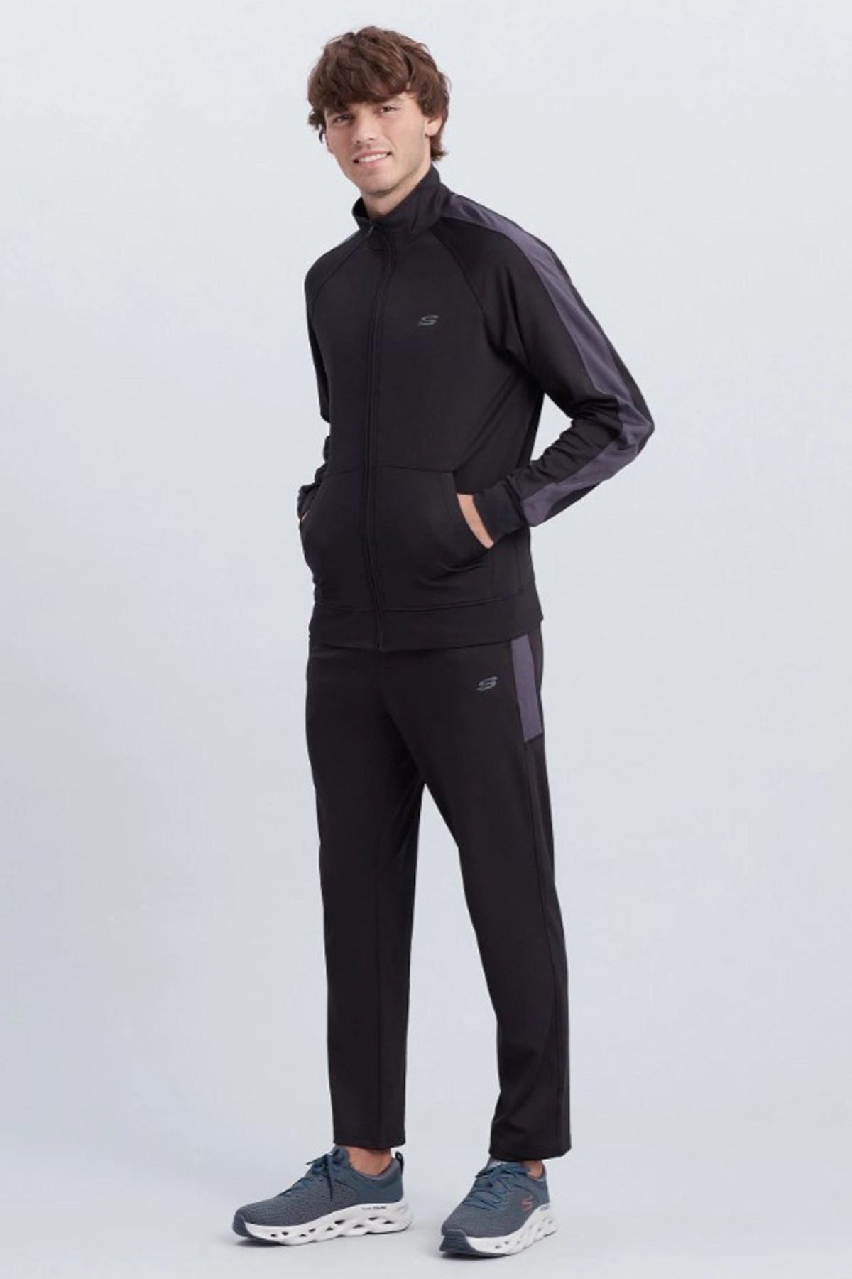 Skechers Micro Essential Suit Erkek Eşofman Takımı S212165-001 Siyah