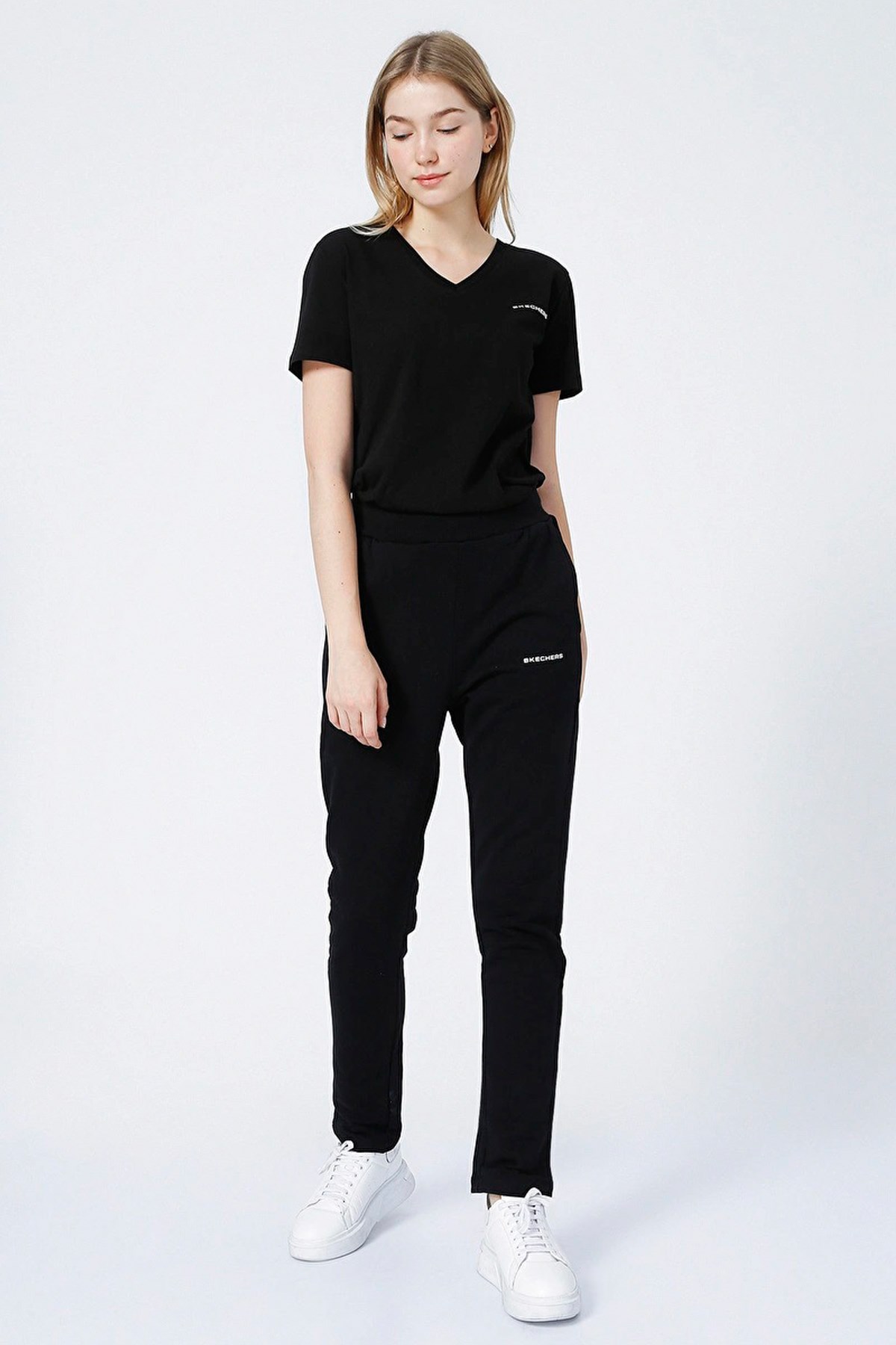 Skechers New Basics Slim Kadın Eşofman Altı S212185-001 Siyah