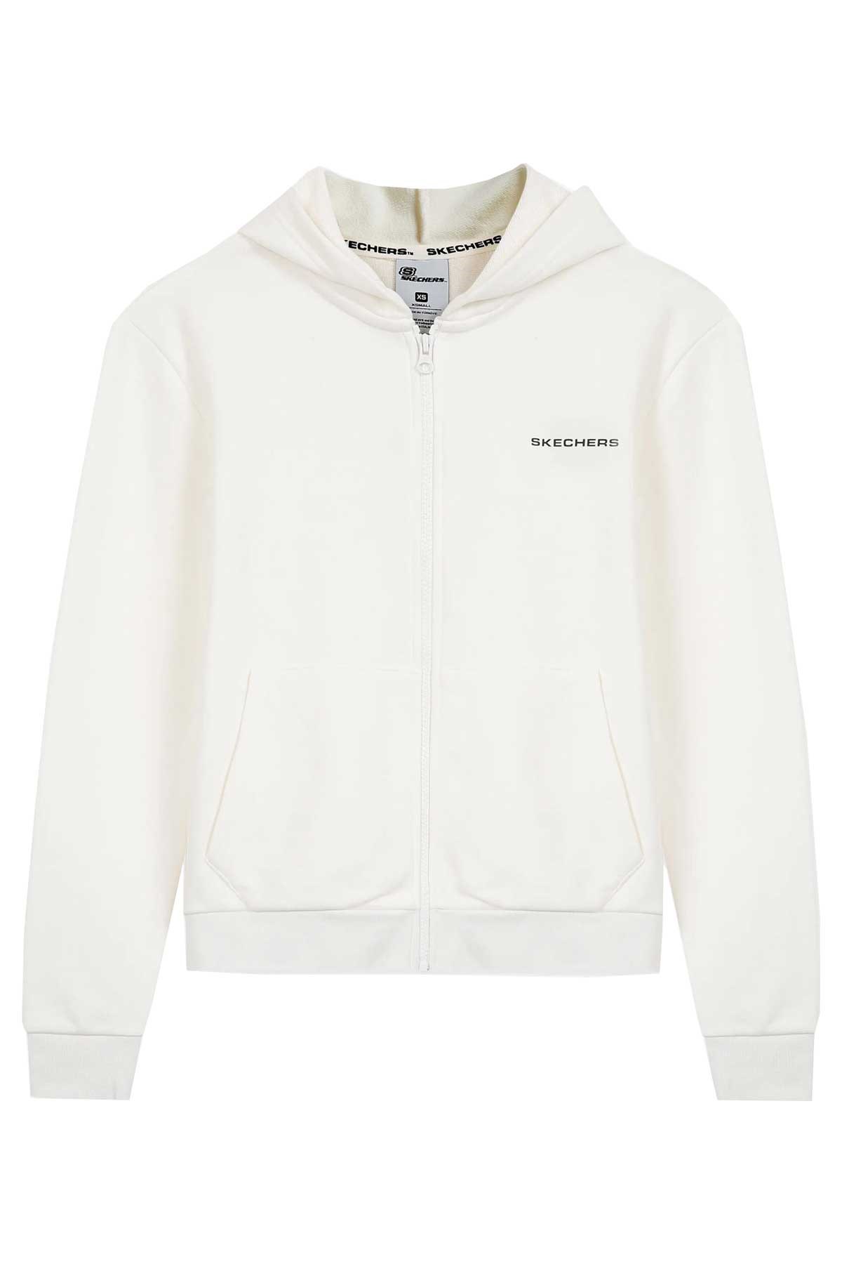 Skechers Kadın Sweatshirt S212186-102 Beyaz