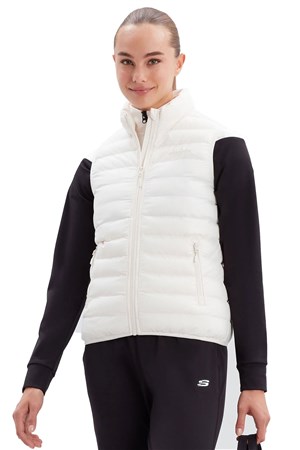 Skechers Essential Kadın Yelek S212262-102 Beyaz