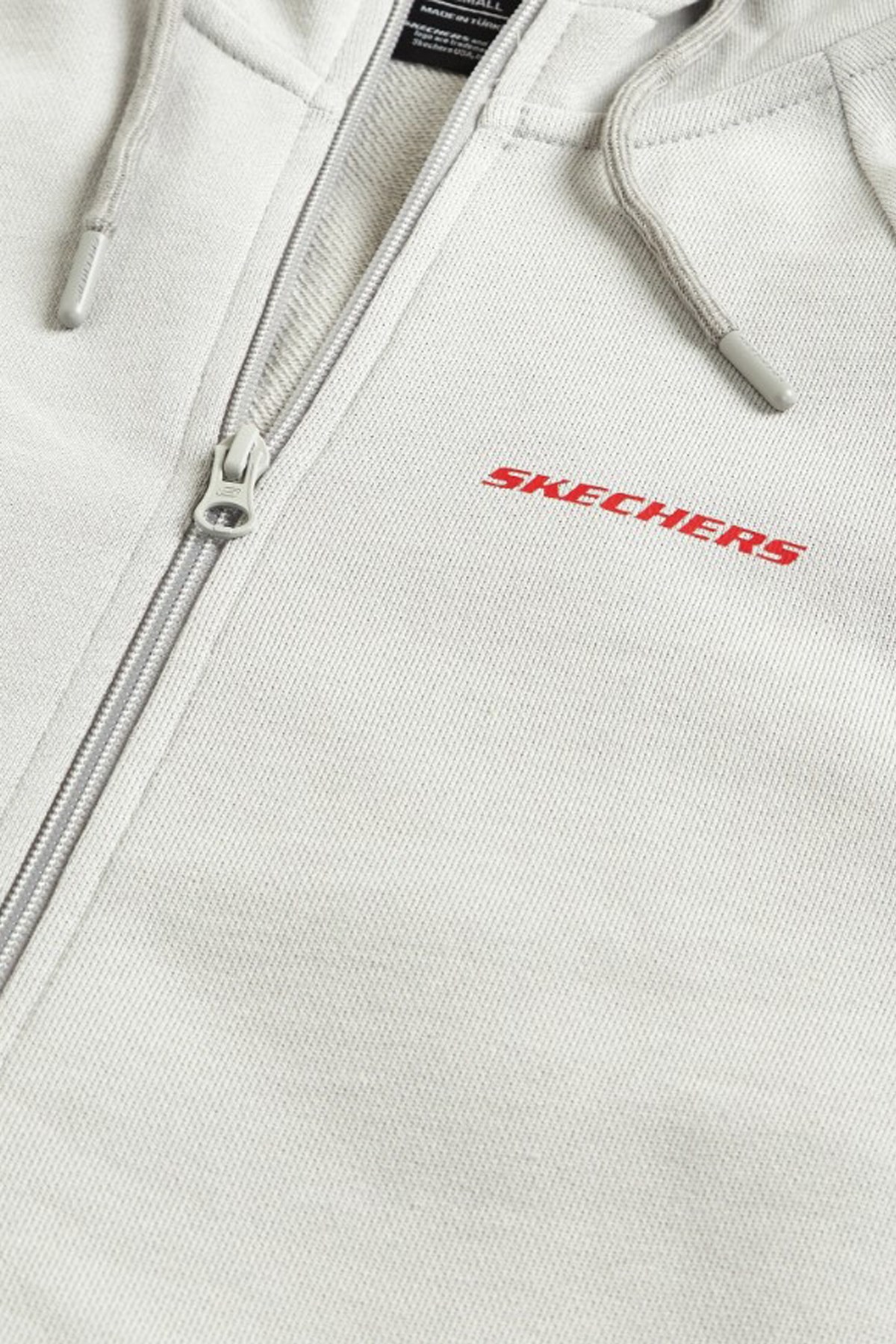 Skechers New Basics Erkek Fermuarlı Sweatshirt S212267-035 Gri