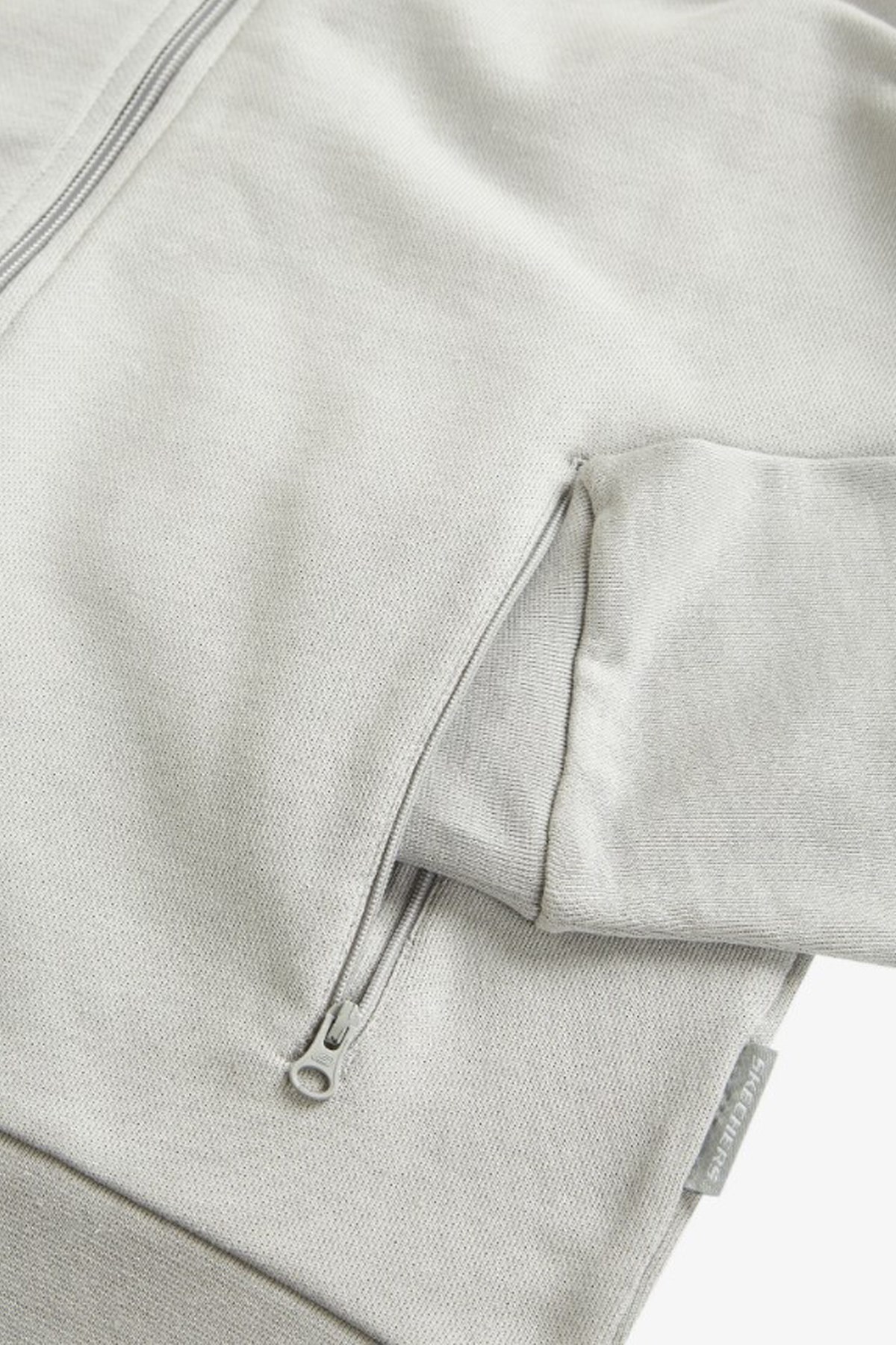 Skechers New Basics Erkek Fermuarlı Sweatshirt S212267-035 Gri