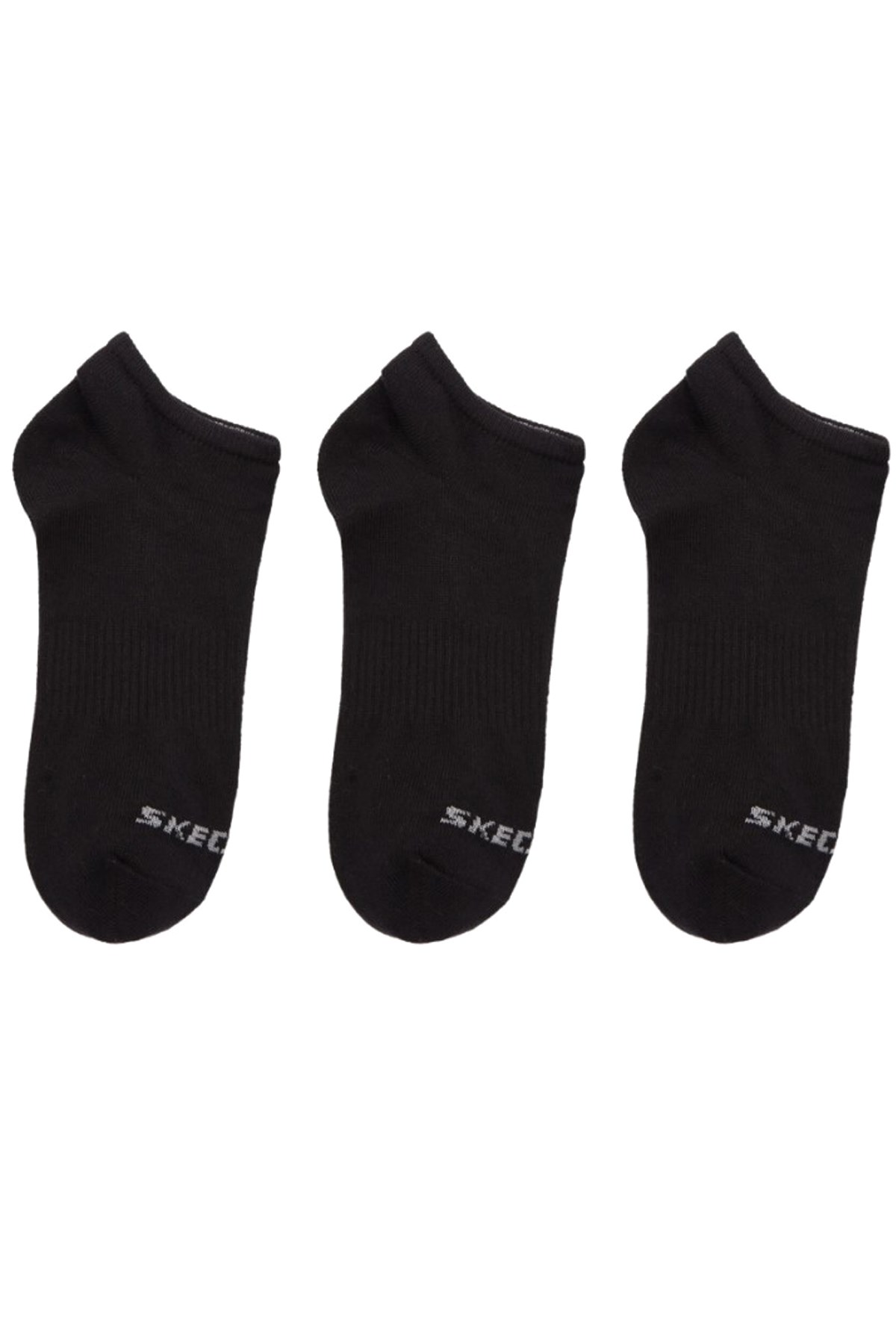 Skechers Unisex 3'Lü Çorap S212300-001 Siyah