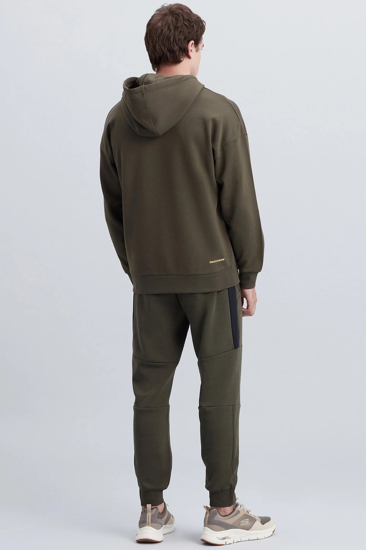Skechers Chest Logo Erkek Sweatshirt S212937-801 Haki