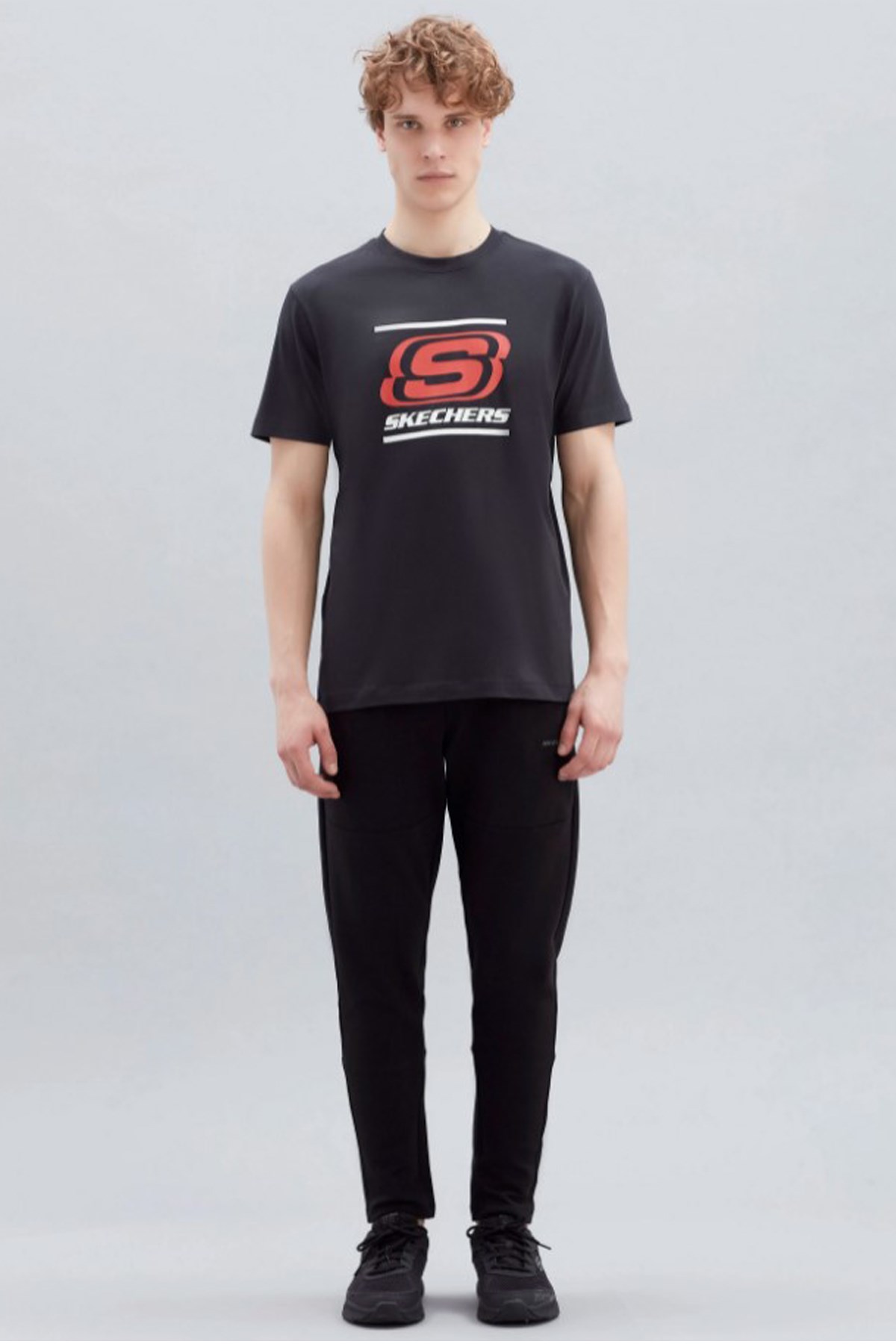 Skechers Big Logo Erkek Tişört S212949-001 Siyah