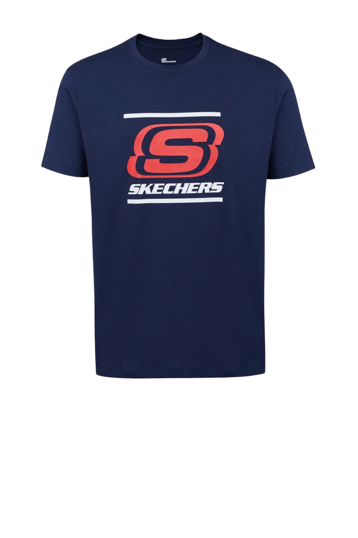 Skechers Big Logo Erkek Tişört S212949-410 Lacivert