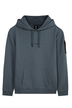Skechers 2XI-Lock Arm Erkek Sweatshirt S221022-003 Antrasit