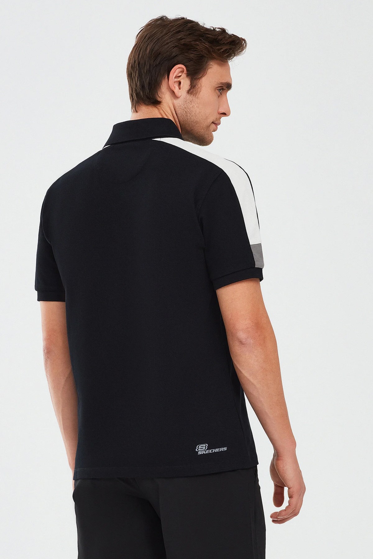 Skechers Sleeve Erkek Polo Tişört S221047-001 Siyah