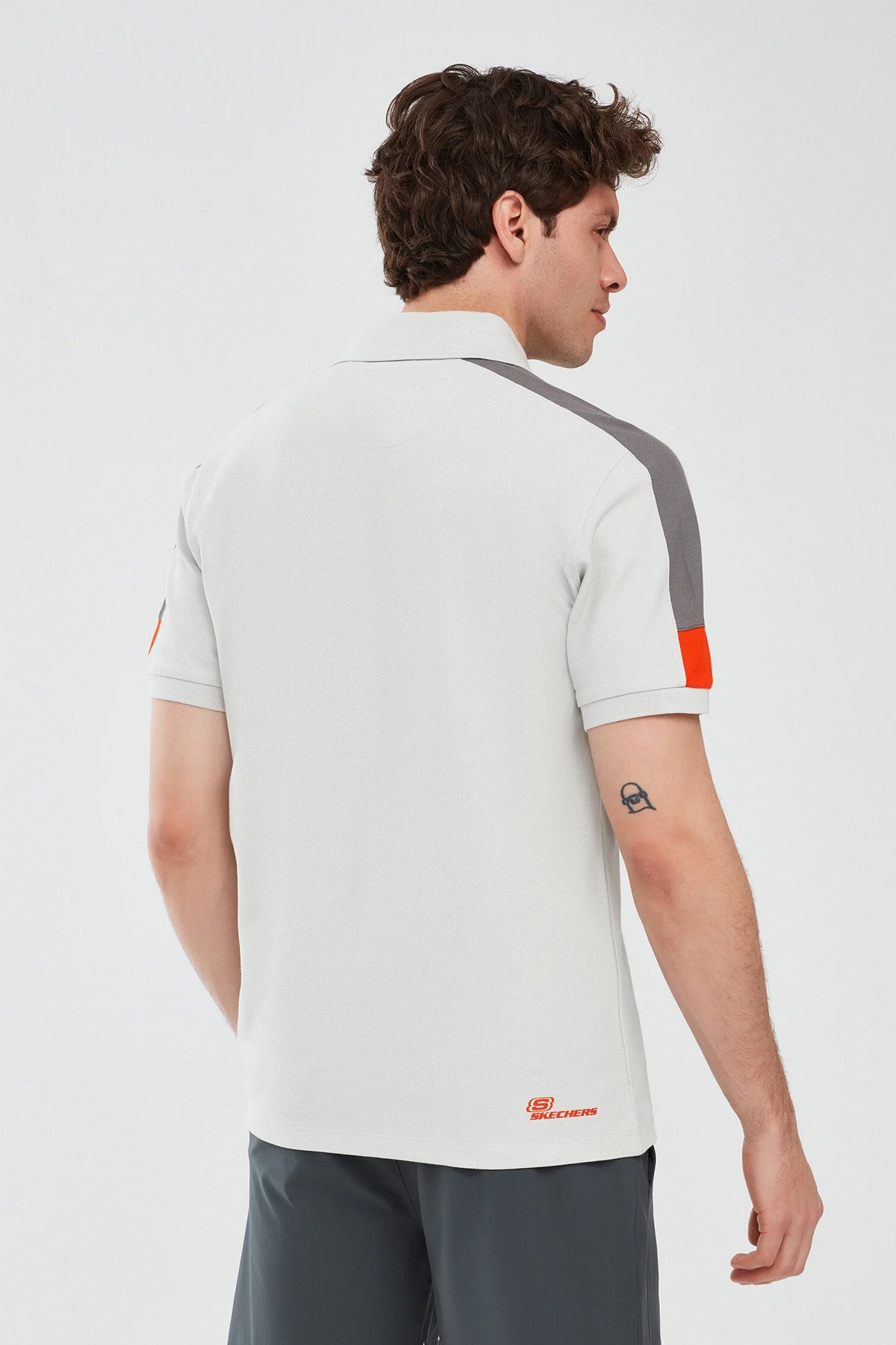 Skechers Sleeve Erkek Polo Tişört S221047-035 Gri