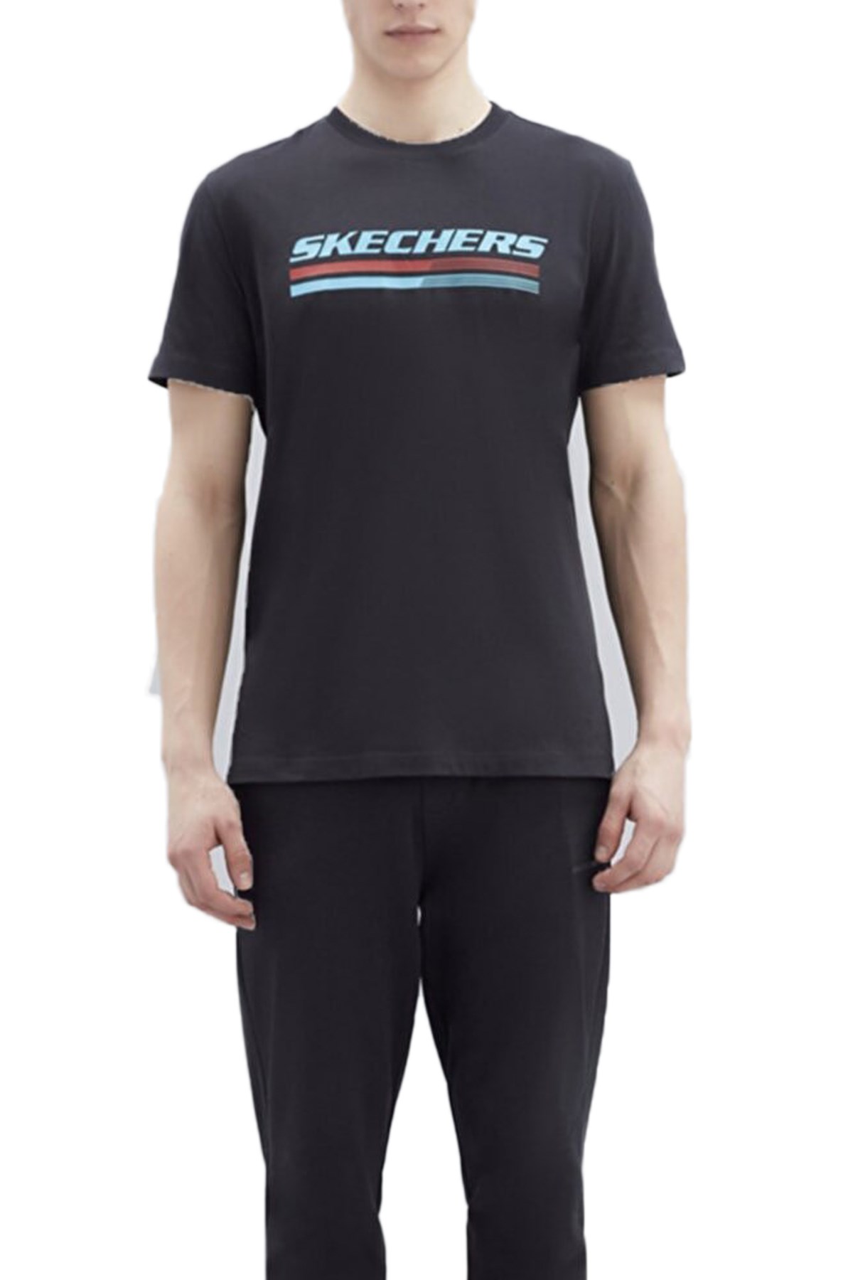 Skechers Graphic Big Logo Erkek Tişört S221059-001 Siyah
