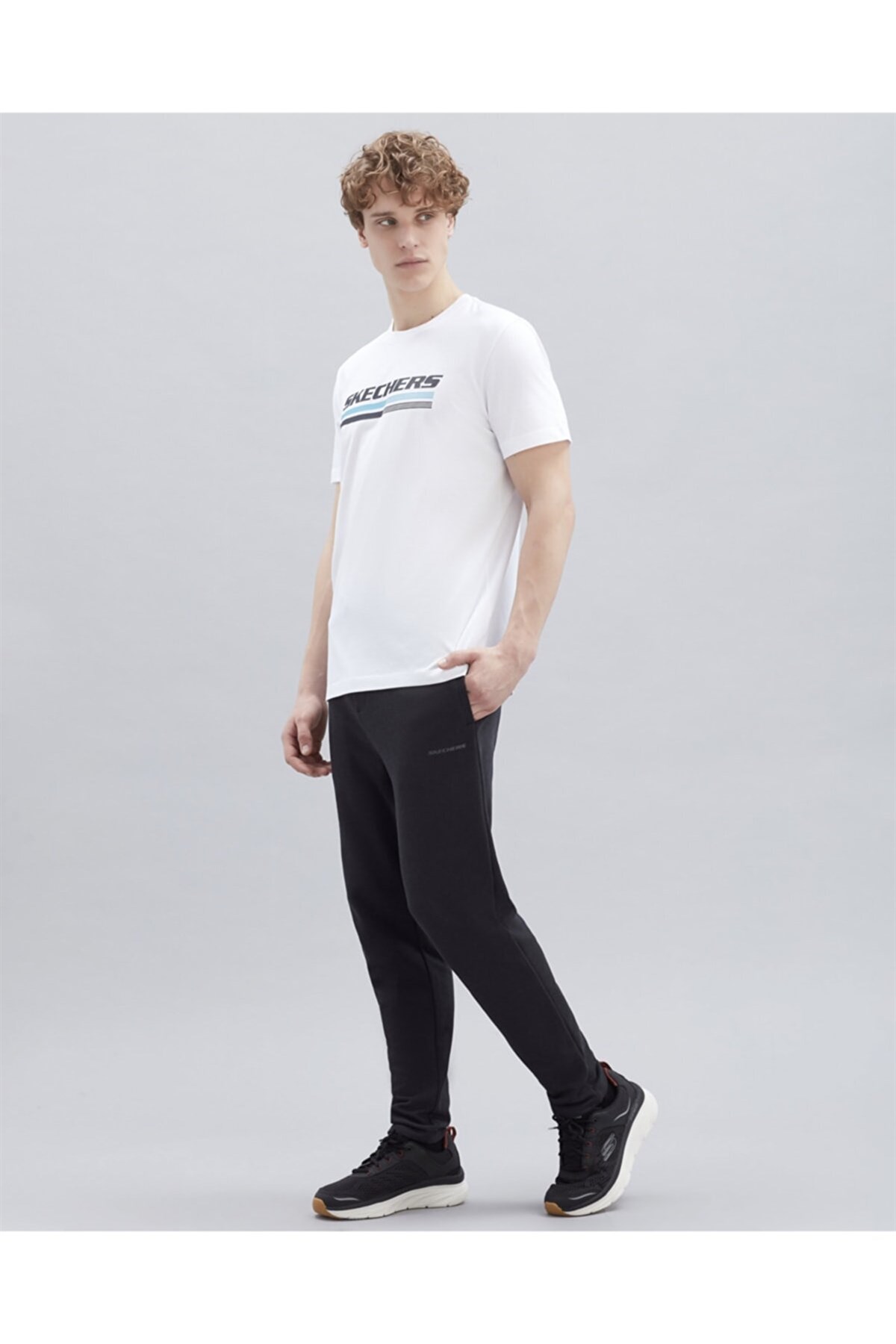Skechers Graphic Big Logo Erkek Tişört S221059-102 Beyaz