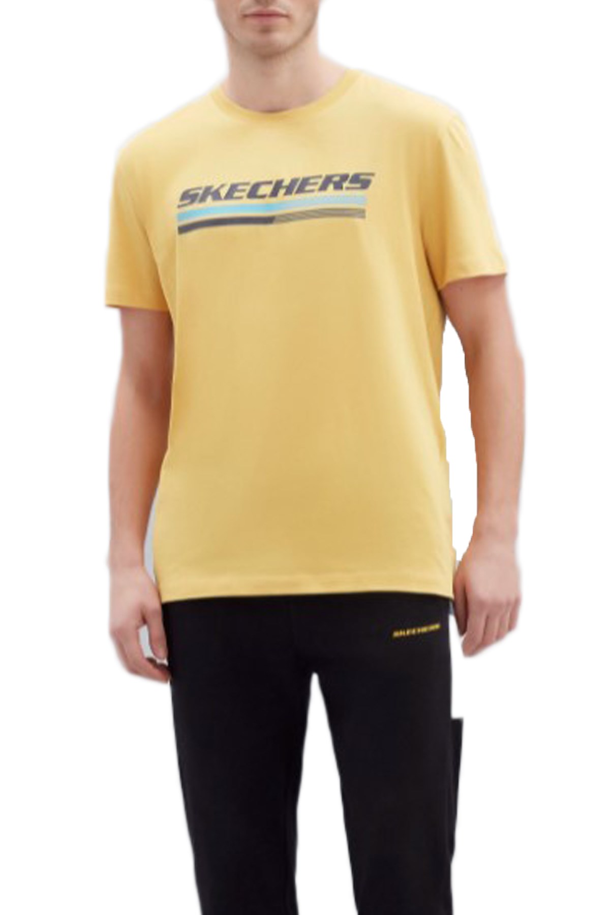 Skechers Graphic Big Logo Erkek Tişört S221059-200 Sarı