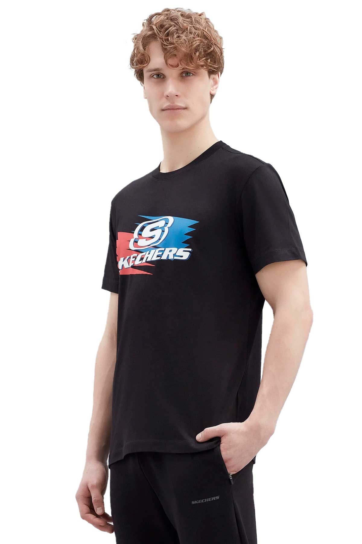 Skechers Erkek Tişört S221061-001 Siyah