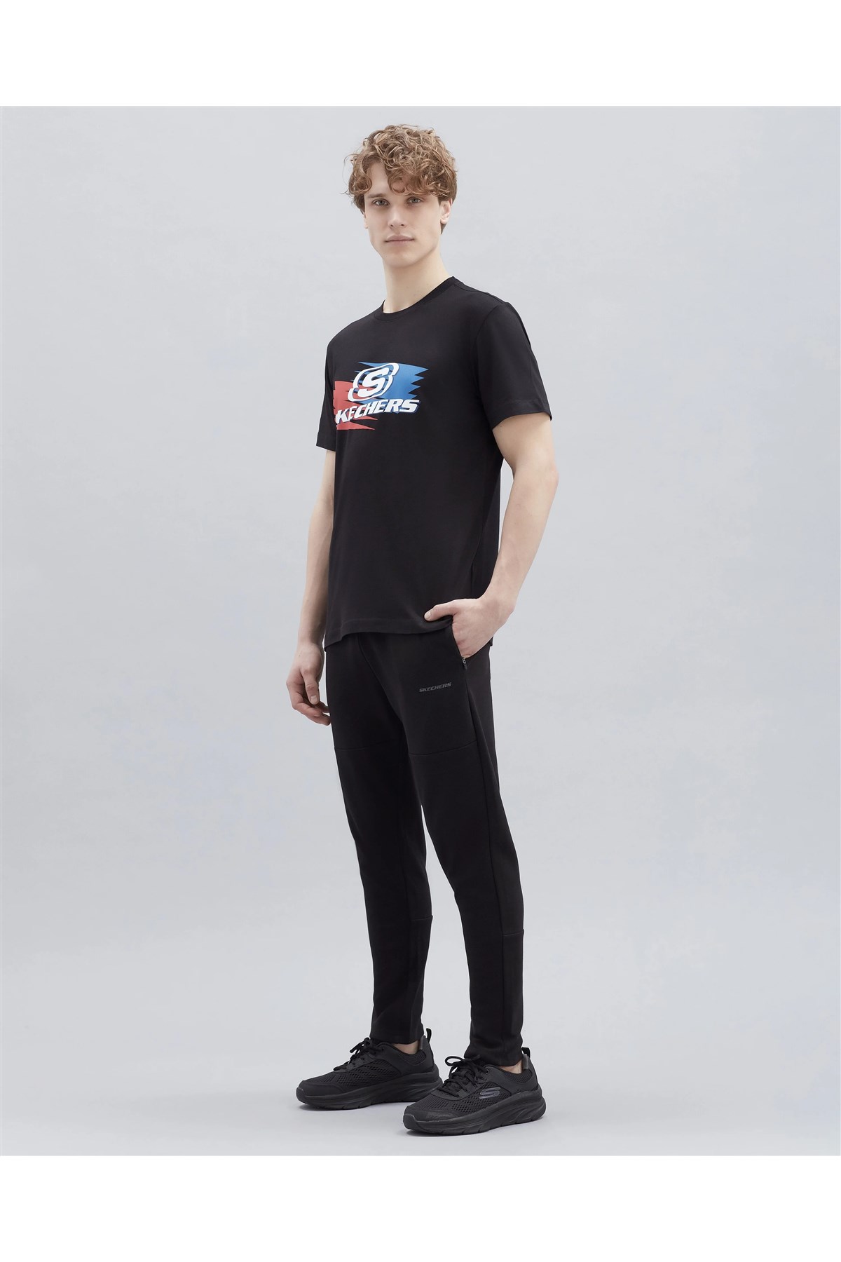 Skechers Erkek Tişört S221061-001 Siyah