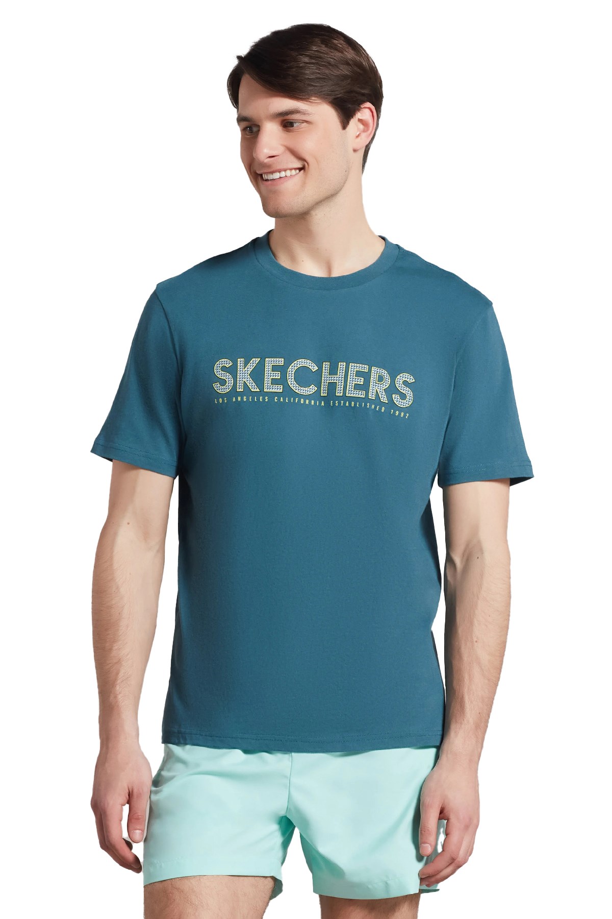 Skechers Erkek Tişört S221135-405 Mavi