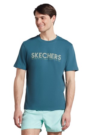 Skechers Erkek Tişört S221135-405 Mavi
