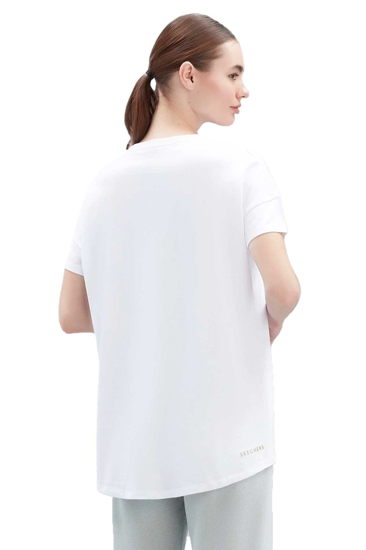 Skechers Kadın Tişört S221482-102 Beyaz