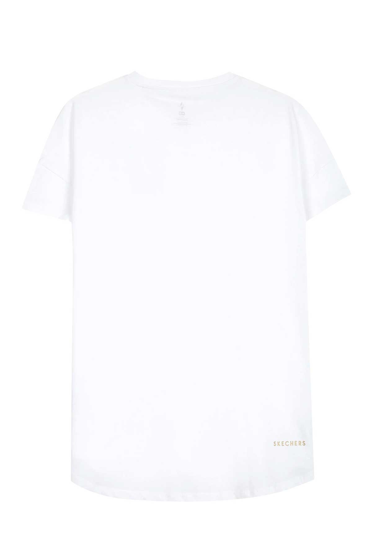 Skechers Kadın Tişört S221482-102 Beyaz