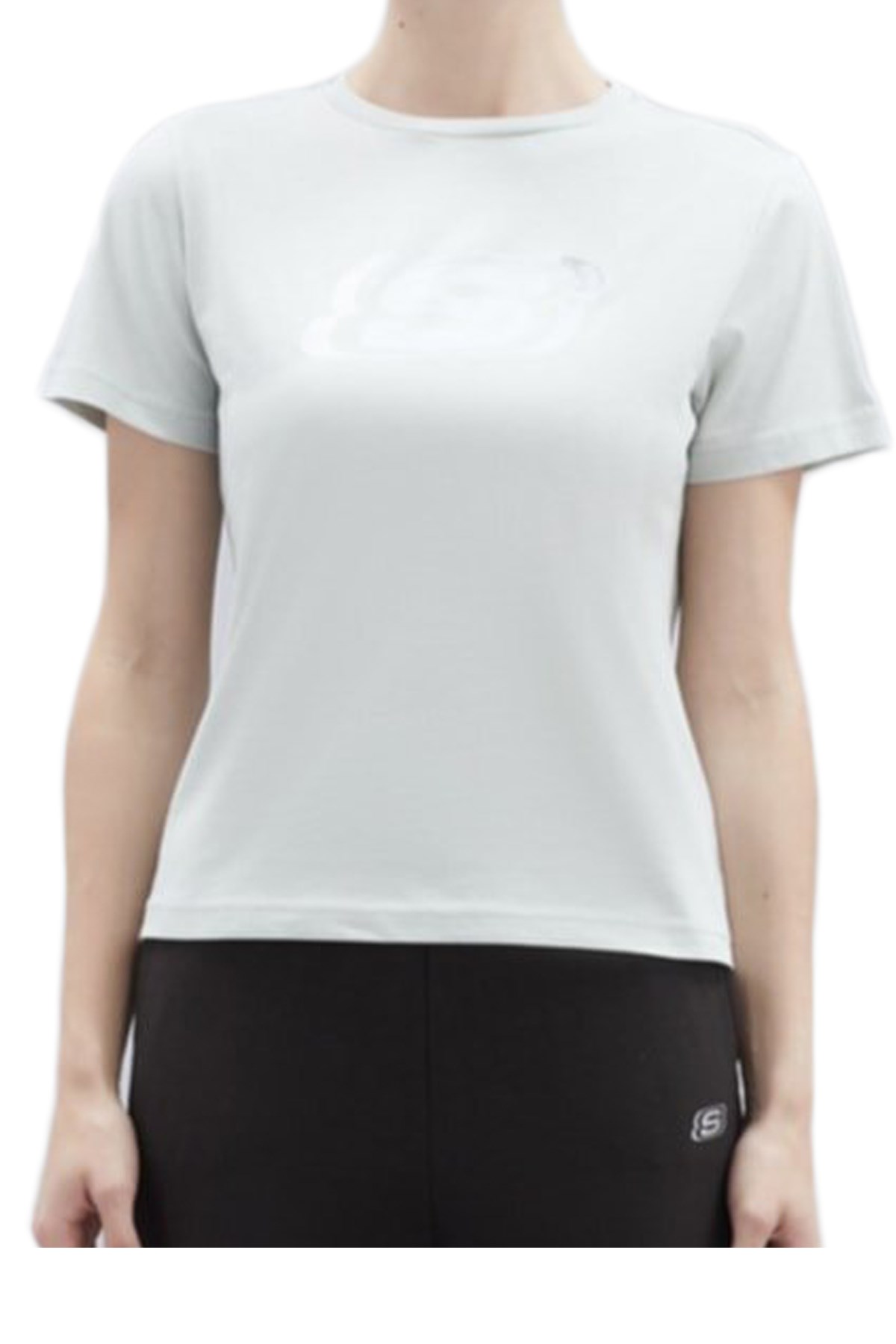 Skechers Graphic Big Logo Kadın Tişört S221508-407 Mavi