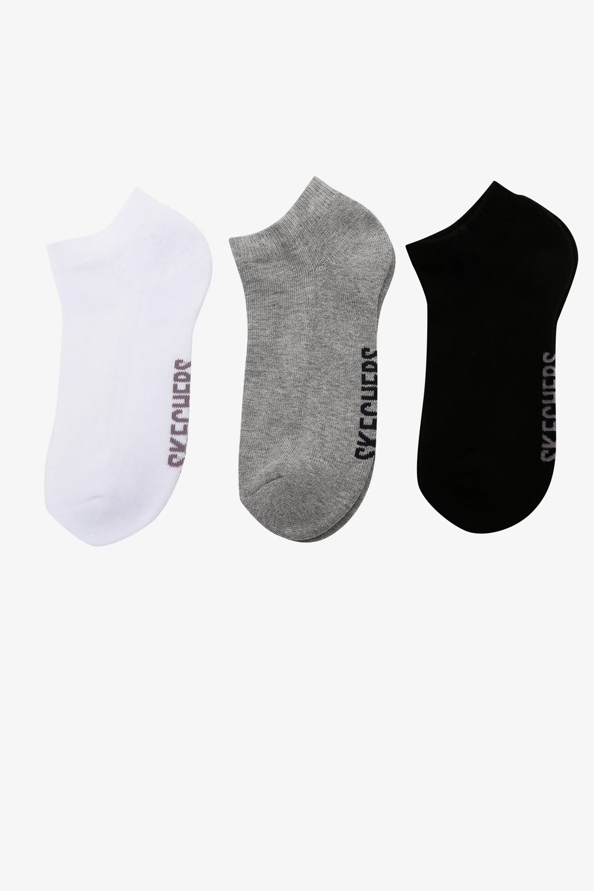 Skechers 3 Pack Unisex Çorap S221512-971 Siyah