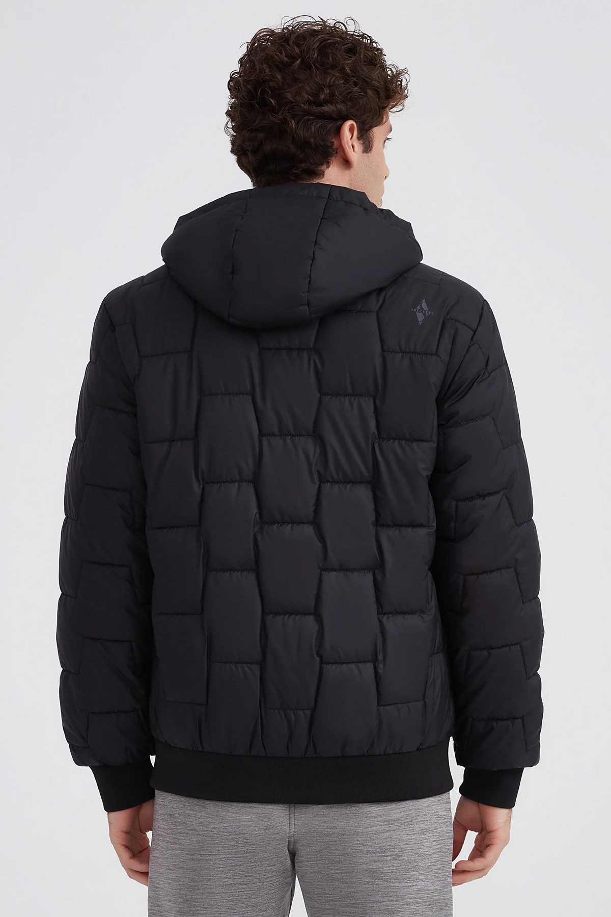 Skechers Outerwear M Padded Erkek Mont S222060-001 Siyah