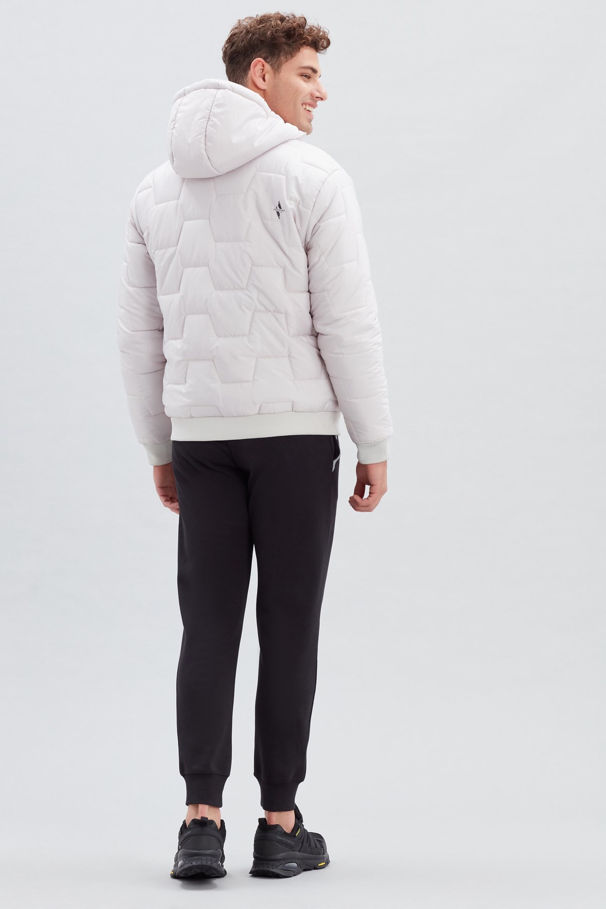 Skechers Outerwear M Padded Erkek Mont S222060-013 Gri