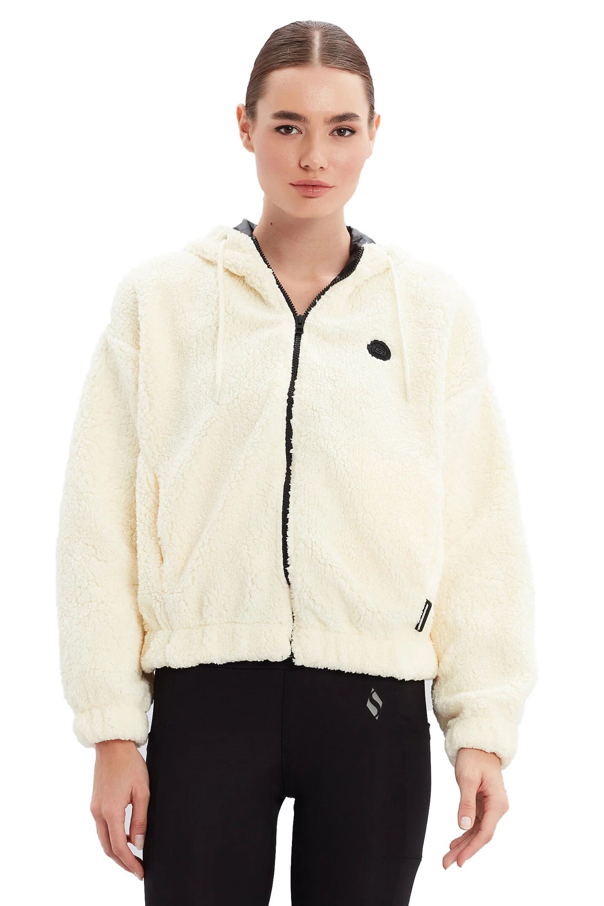 Skechers Outdoor Fleece HZ Sherpa Kadın Sweatshirt S222156-102 Beyaz