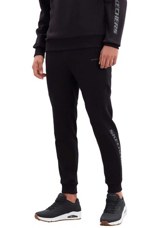 Skechers Mid Weight Fleece Jogger Erkek Eşofman Altı S222243-001 Siyah