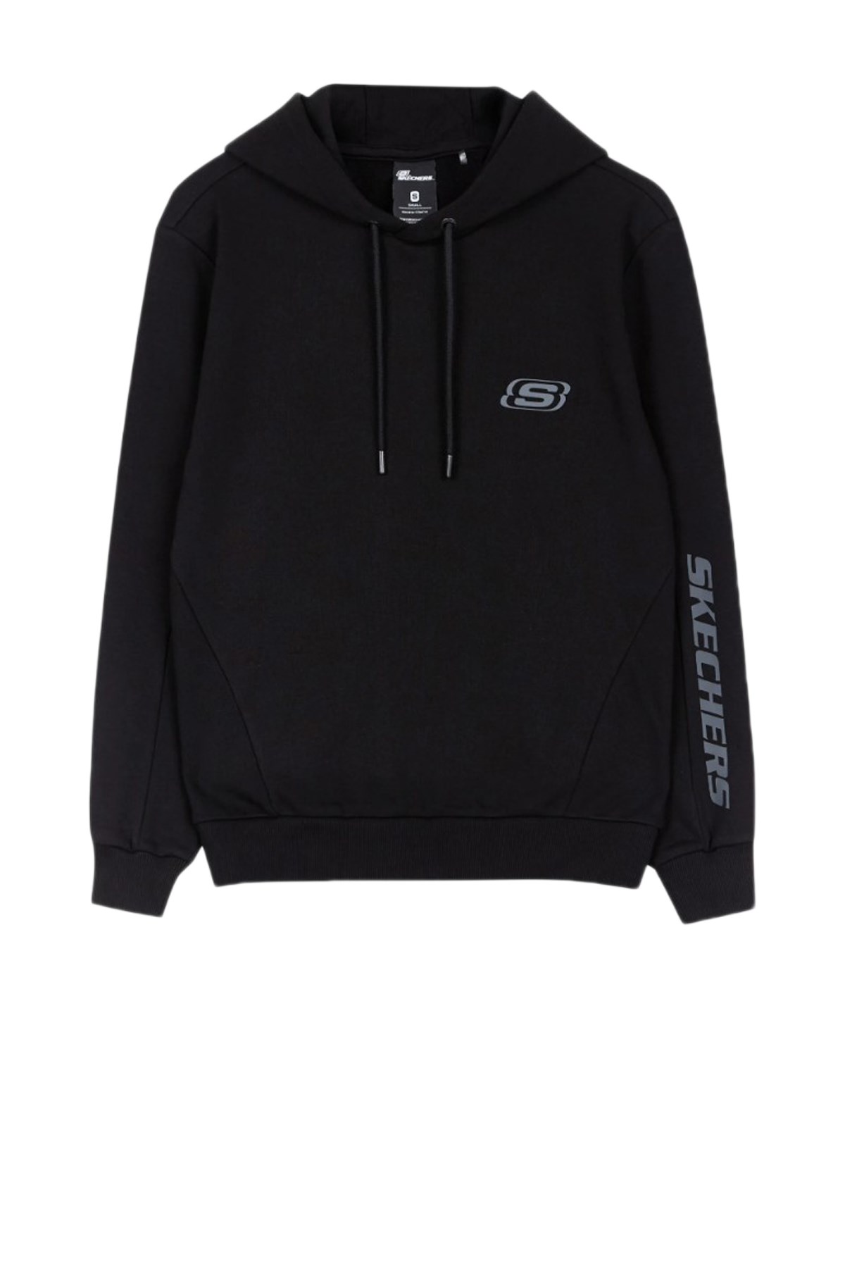 Skechers Mid Weight Fleece Hoodie Erkek Sweatshirt S222244-001 Siyah