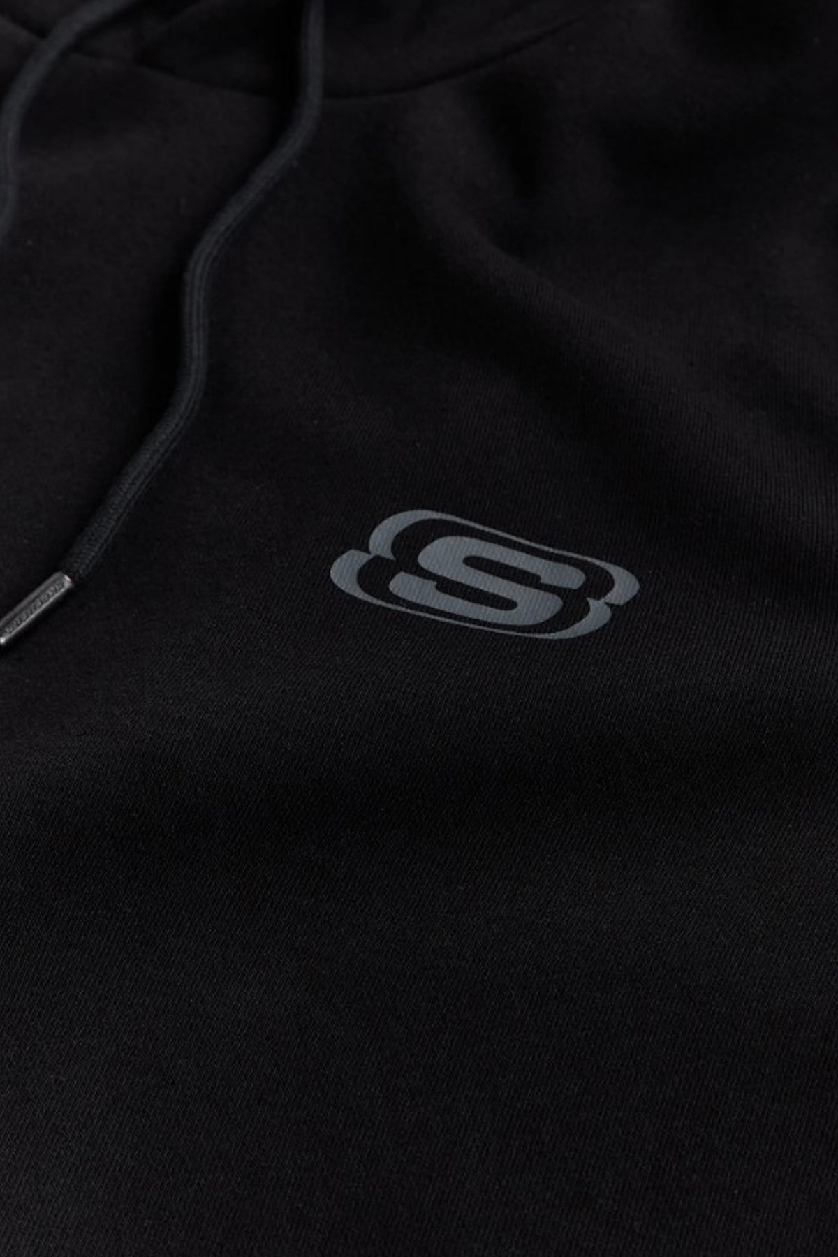Skechers Mid Weight Fleece Hoodie Erkek Sweatshirt S222244-001 Siyah