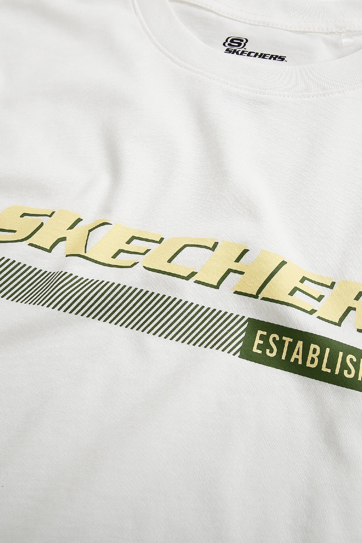 Skechers Erkek Tişört S222247-100 Beyaz