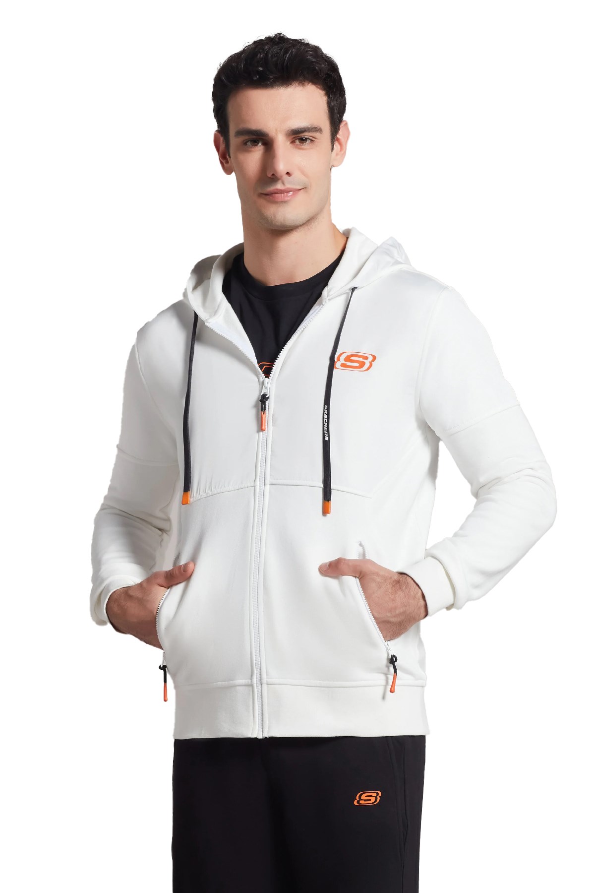 Skechers Erkek Sweatshirt S231002-100 Beyaz