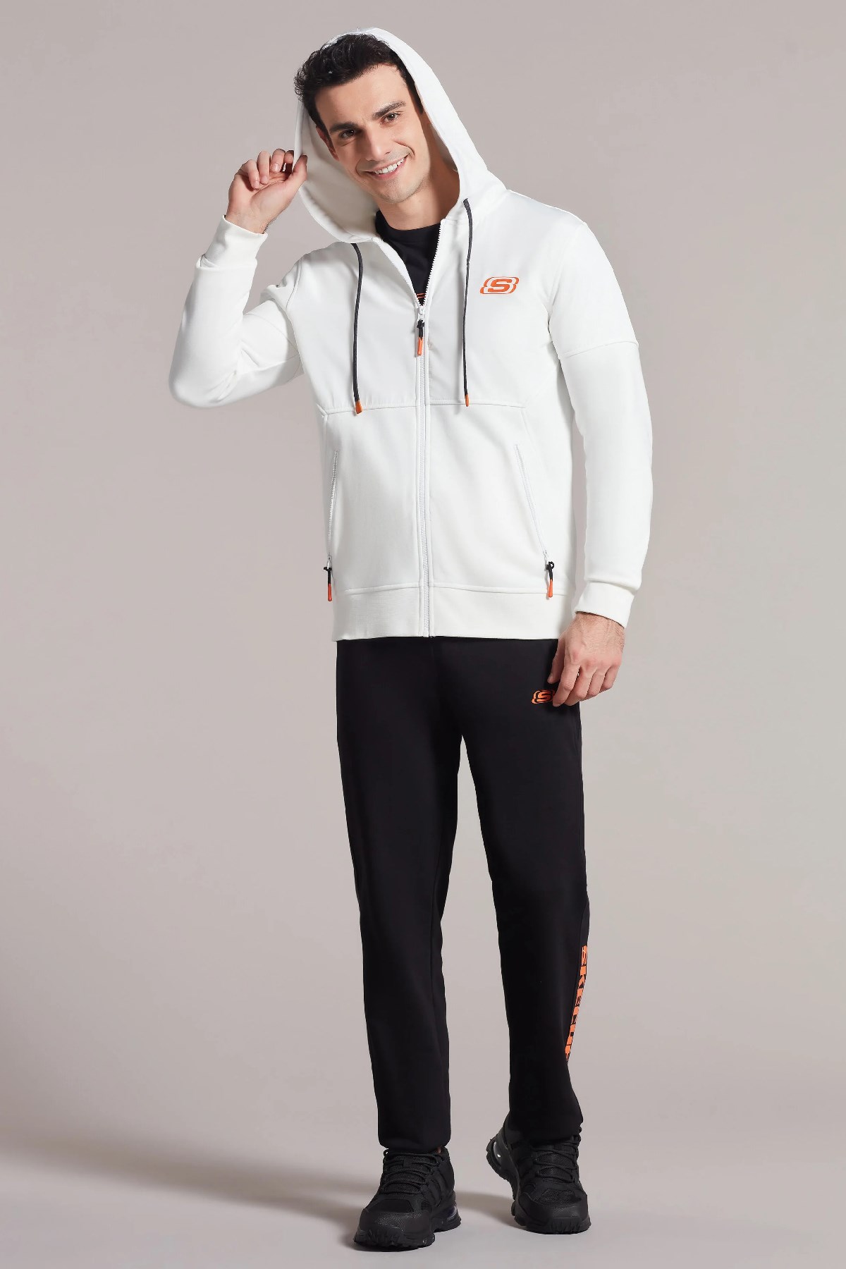 Skechers Erkek Sweatshirt S231002-100 Beyaz