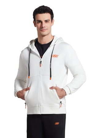 Skechers Erkek Sweatshirt S231002-100 Beyaz