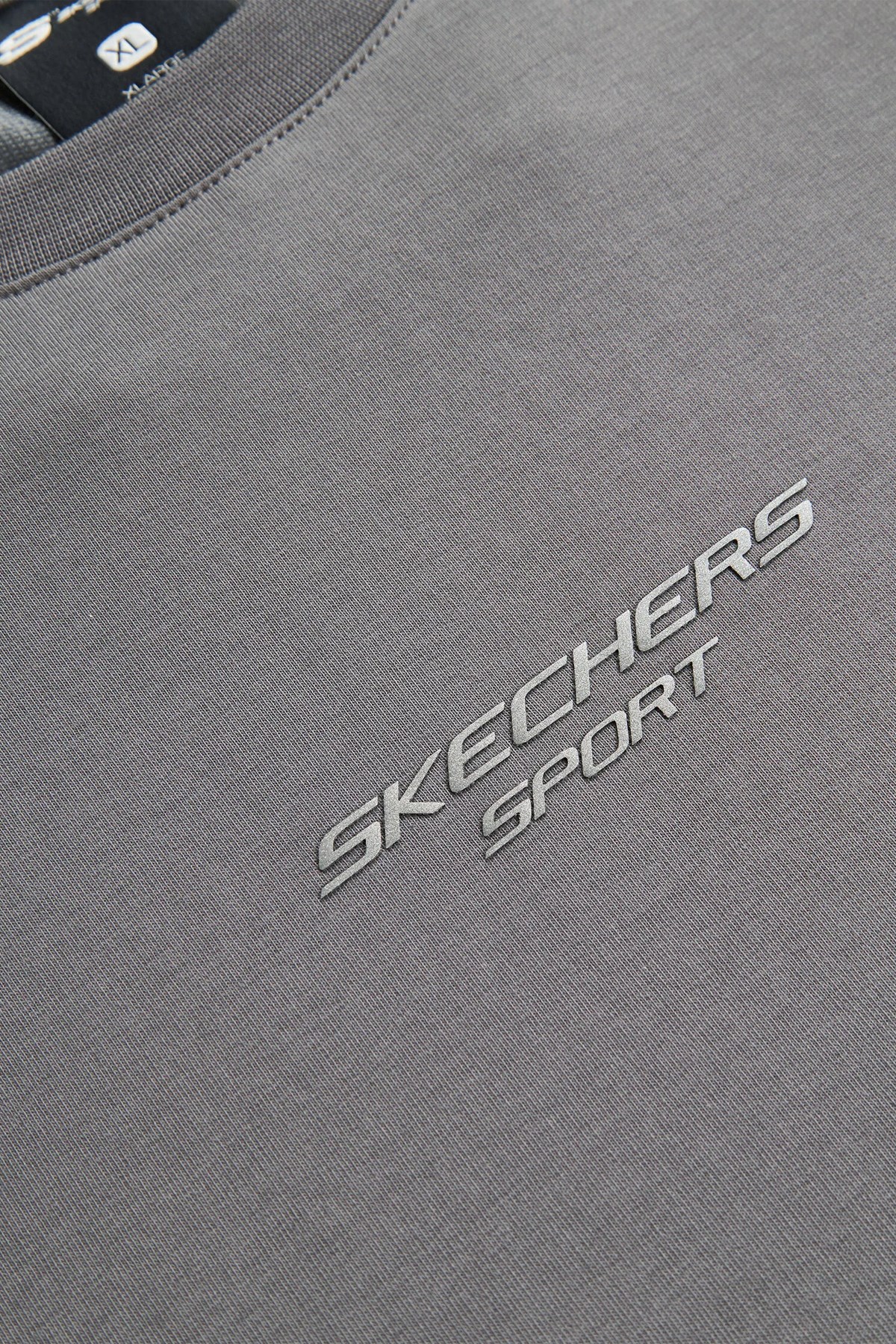 Skechers Graphic Sleeve Erkek Tişört S231094-003 Antrasit