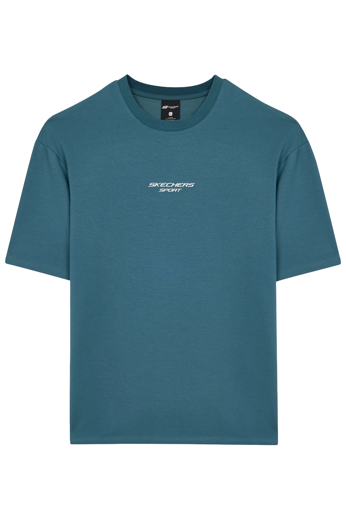 Skechers Graphic Sleeve Erkek Tişört S231094-405 Mavi