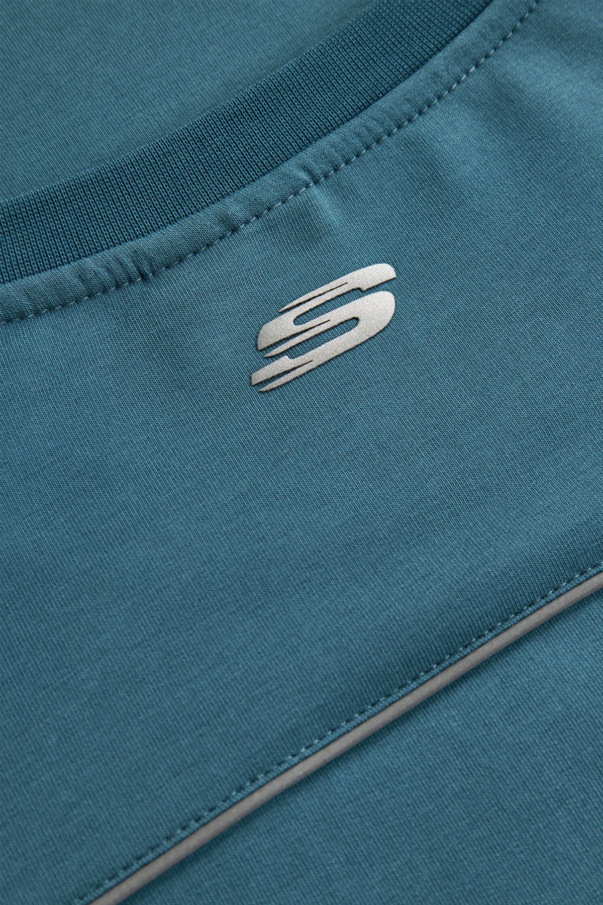 Skechers Graphic Sleeve Erkek Tişört S231094-405 Mavi