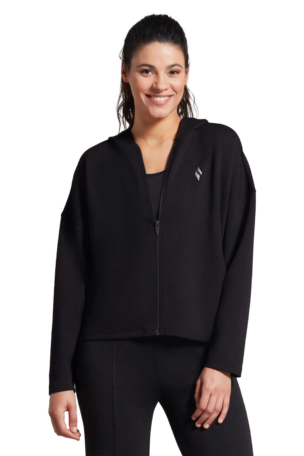 Skechers Kadın Sweatshirt S231146-001 Siyah