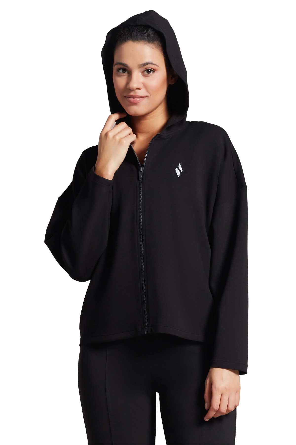 Skechers Kadın Sweatshirt S231146-001 Siyah