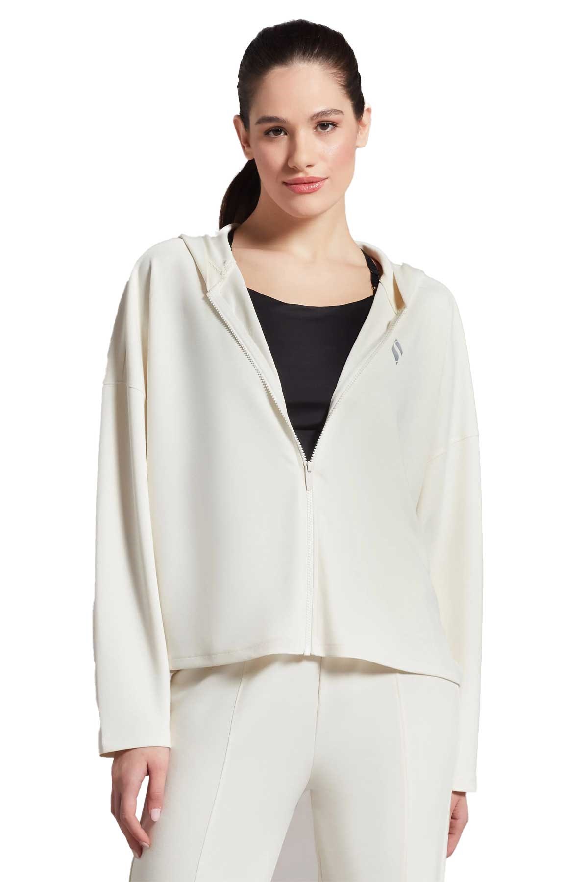 Skechers Kadın Sweatshirt S231146-035 Beyaz