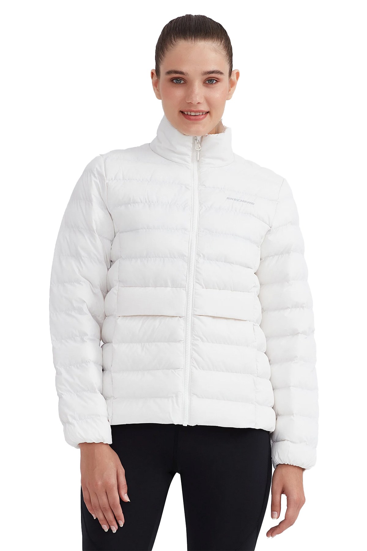 Skechers Outerwear Padded Kadın Mont S231240-100 Beyaz