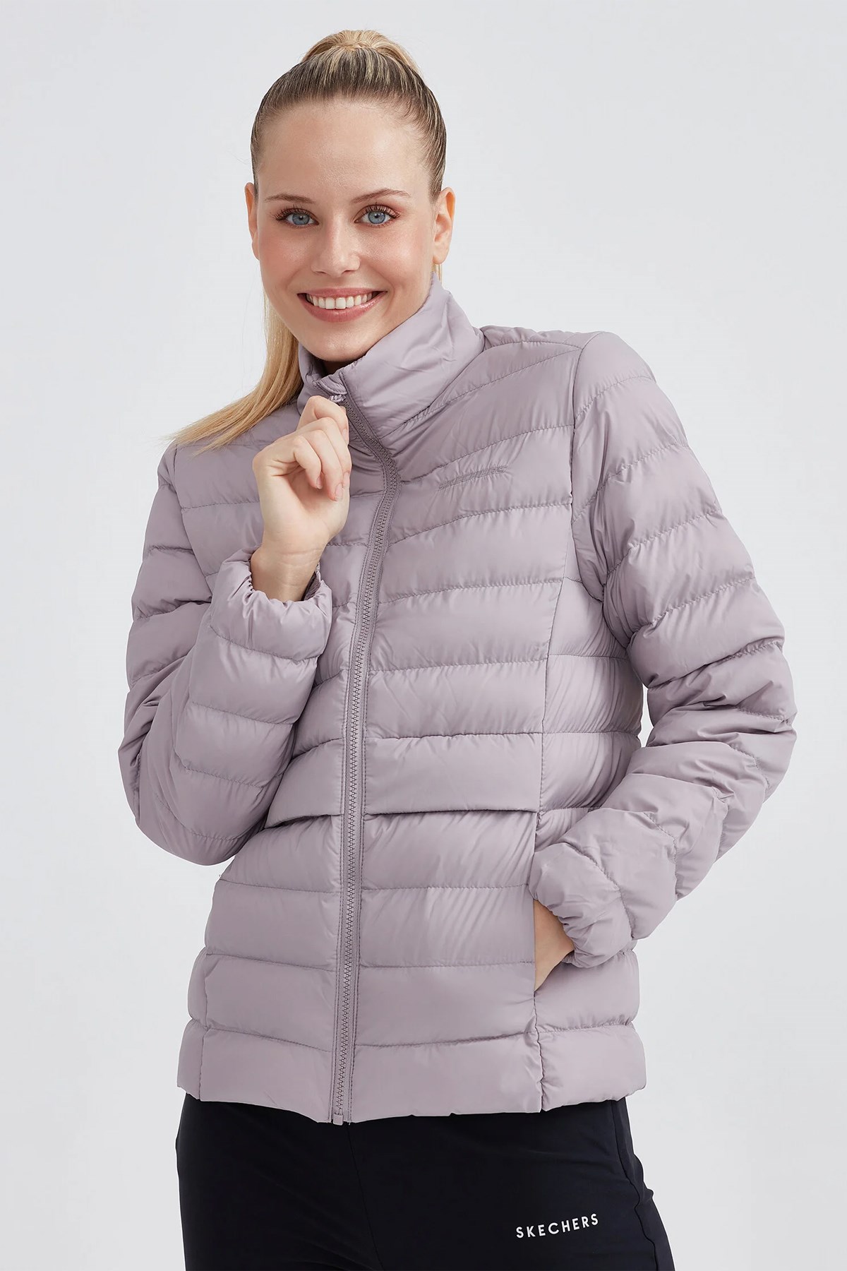 Skechers Outerwear Padded Kadın Mont S231240-506 Mor